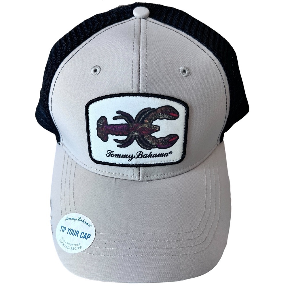 NWT TOMMY BAHAMA BALL CAP LOBSTER ICON PATCH